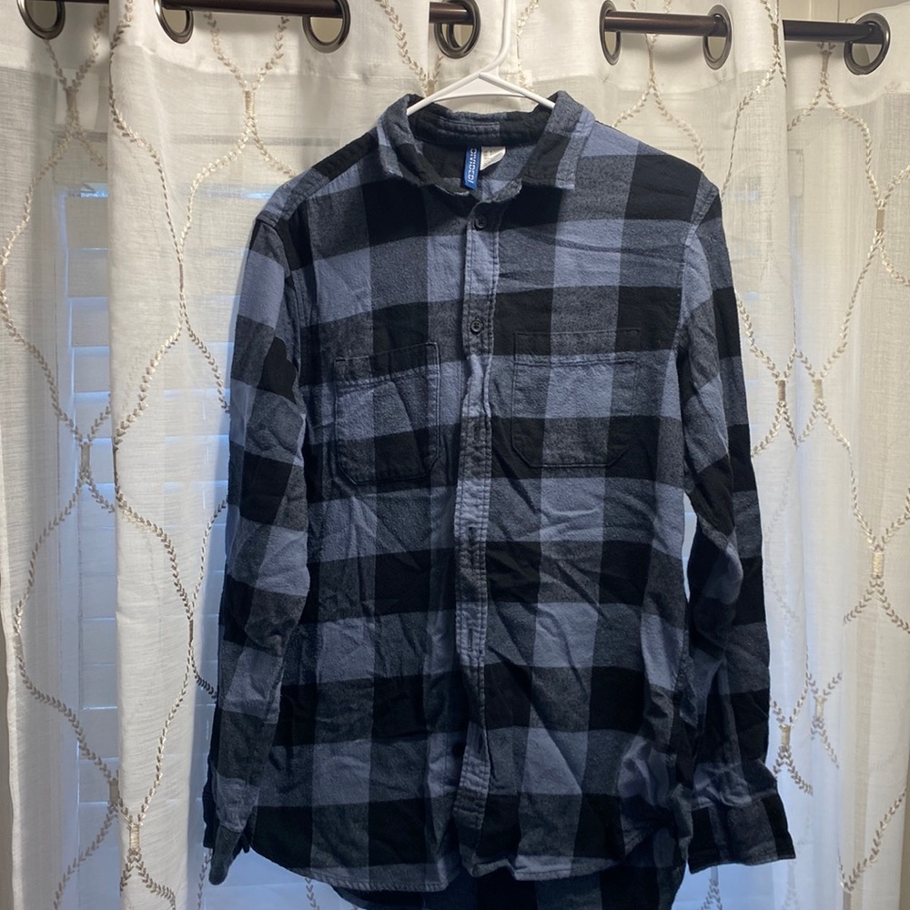 H&M blue flannel